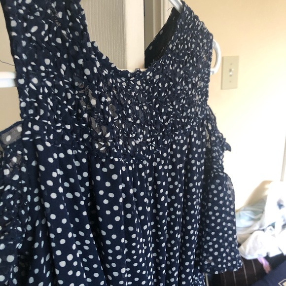 Navy polka dotted Zara jumpsuit. Great condition! - Picture 4 of 5